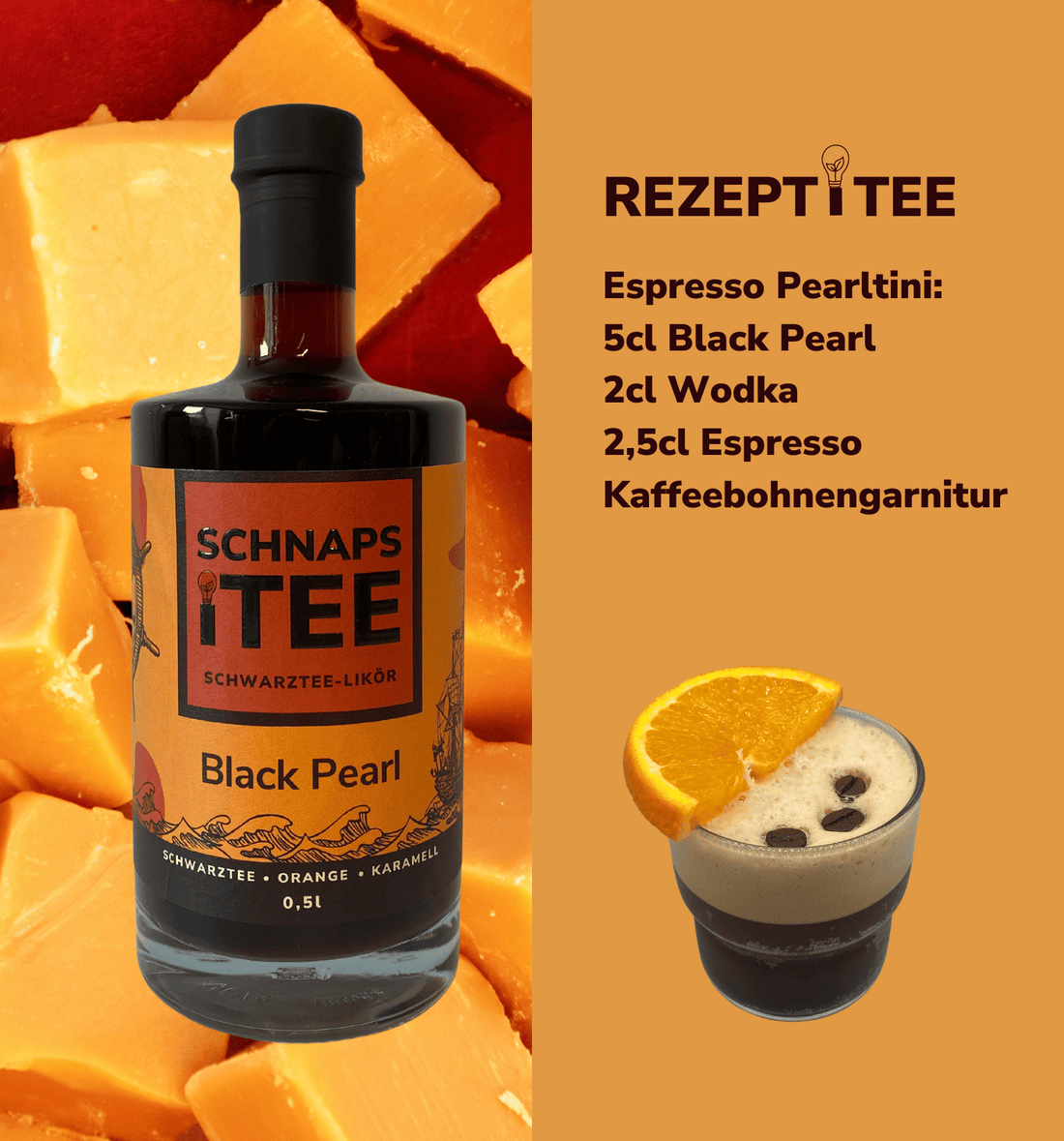 Black Pearl Schwarztee-Likör | SchnapsiTee