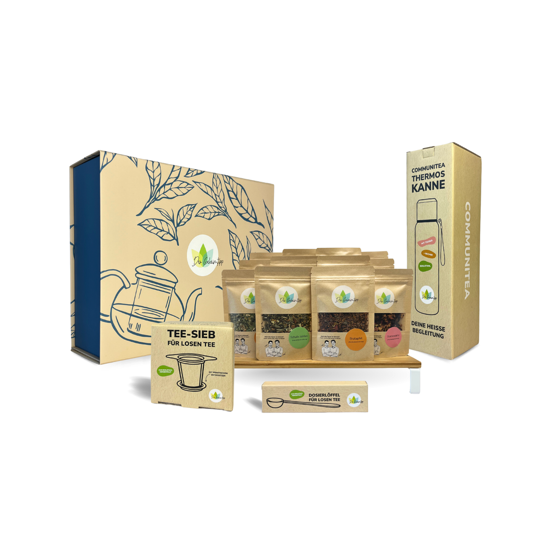 Premium Geschenkbox | BIO Tee mit Thermoskanne & Zubehör