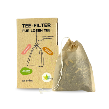 100 Stk. Teefilter aus Papier für losen Tee | biologisch abbaubar